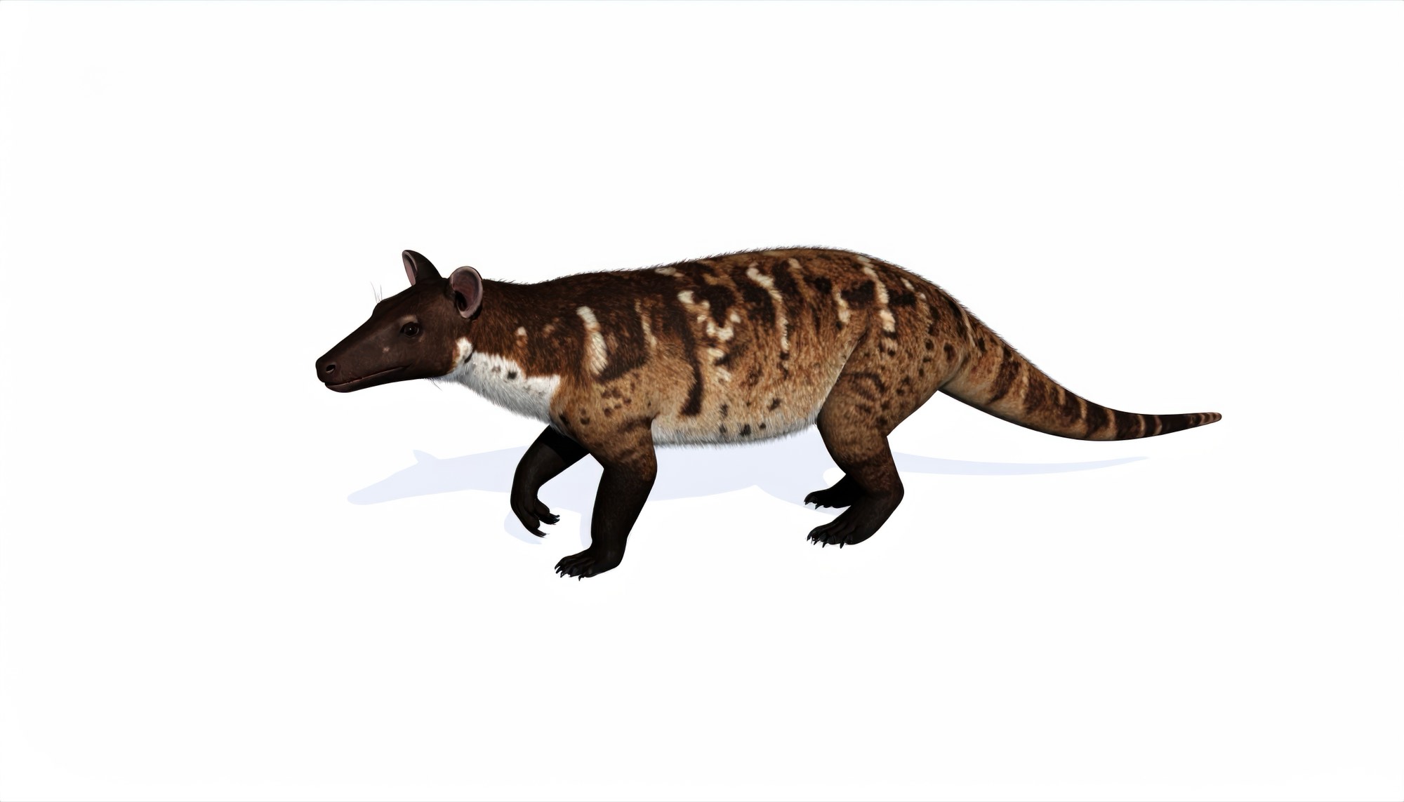 Reconstruction of Pakicetus, a wolf-sized, four-legged early cetacean